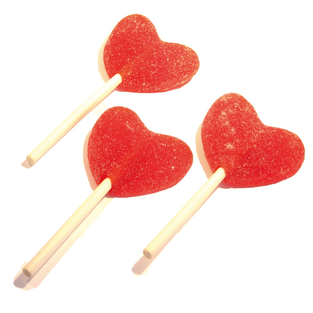 Finest Natural lolly red heart XL SANJAN23