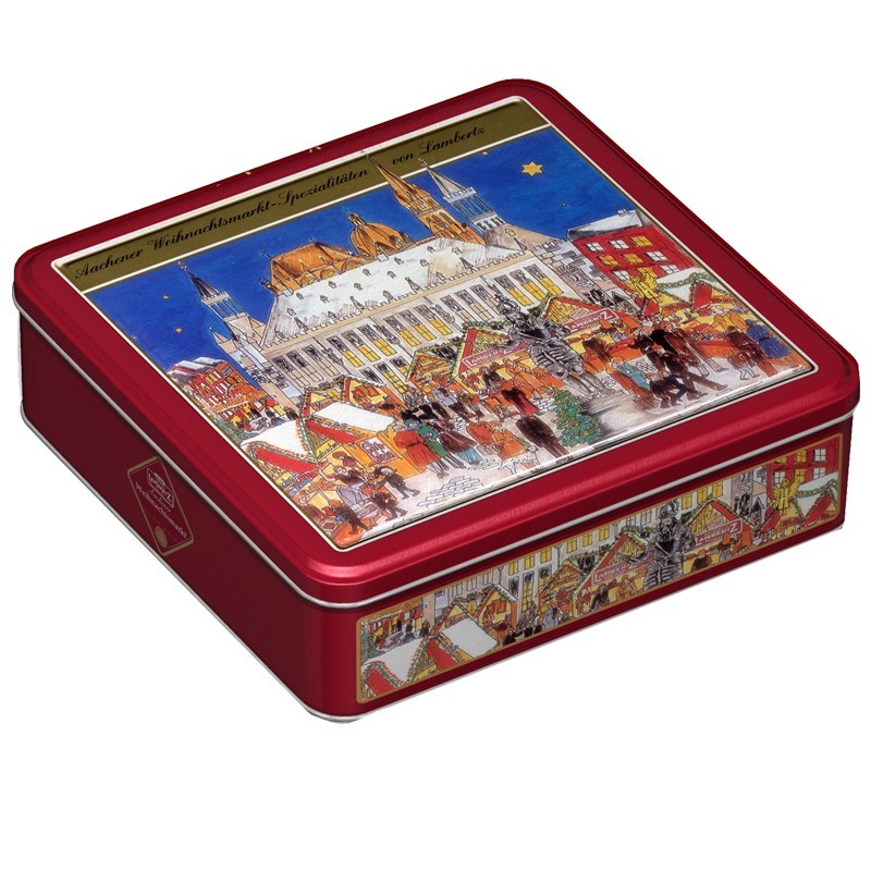 Lambertz koekblik Kerstmarkt met lebkuchen