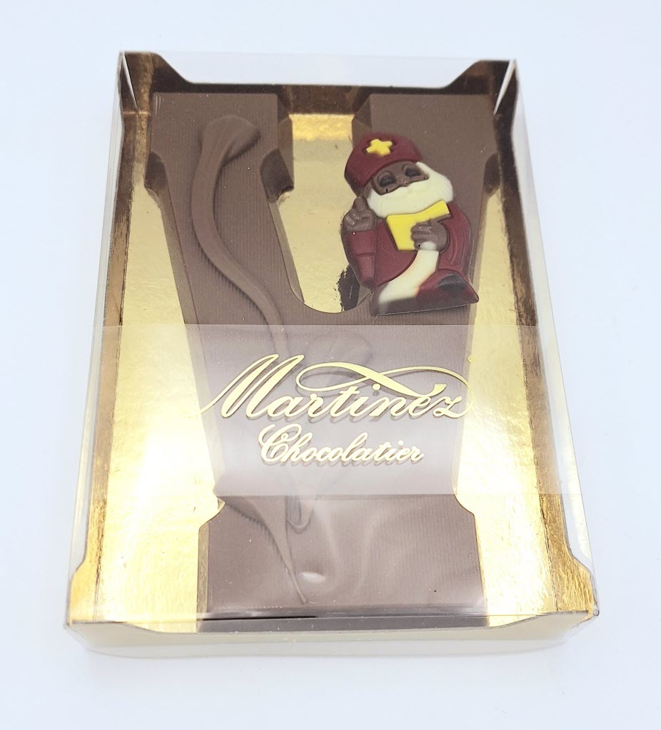 Luxe chocolade letter "V" met decoratie