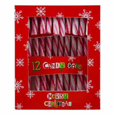 Candy canes rood wit pepermunt in doosje