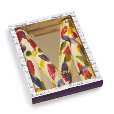 Luxe letter M ingekleurd 1 kg