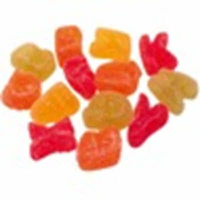 Fruit lettertjes 4 kleuren/smaken