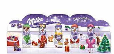 Milka sneeuwpop 5x15g