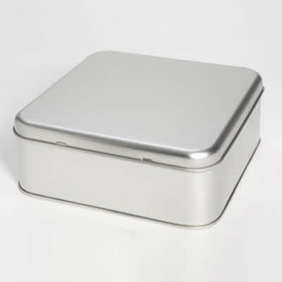 Cake tin Silver plain