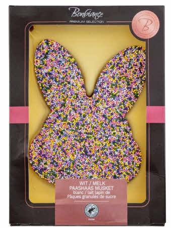 Tablet Paashaas Melk-Wit Musket 220 gram