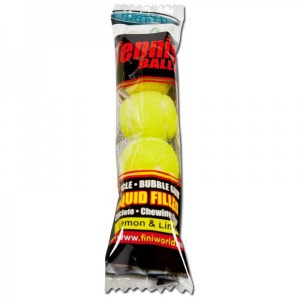 kauwgomballen Tennis, per 4 stuks verpakt