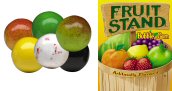 Kauwgomballen Fruitstand