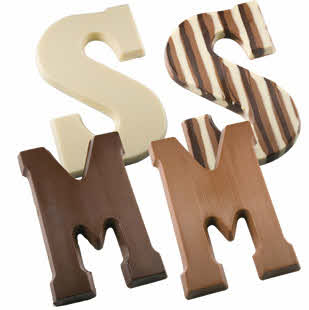 Callebaut cholade letters