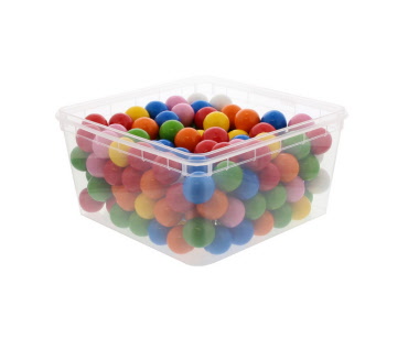 Kauwgomballen in kleinverpakking