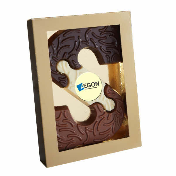 Chocolade letters met logo