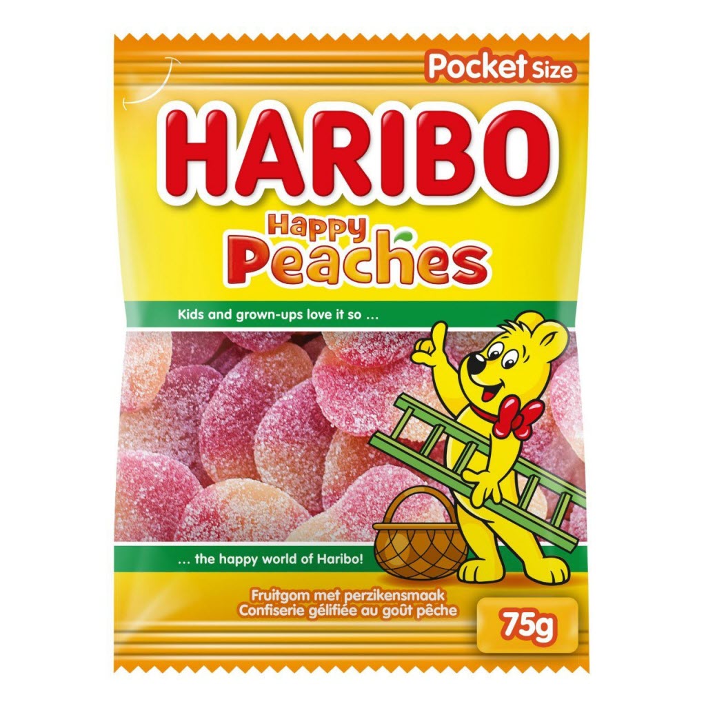 Haribo Happy Peaches pocket size