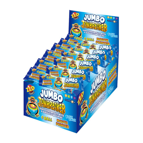 Zed Jumbo Jawbreakers Blue Raz
