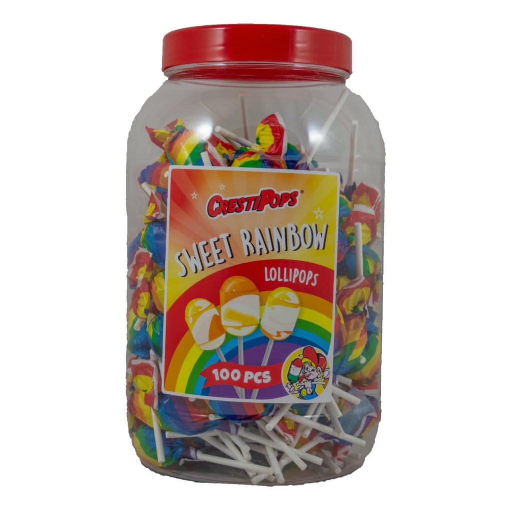 Rainbow lollypops