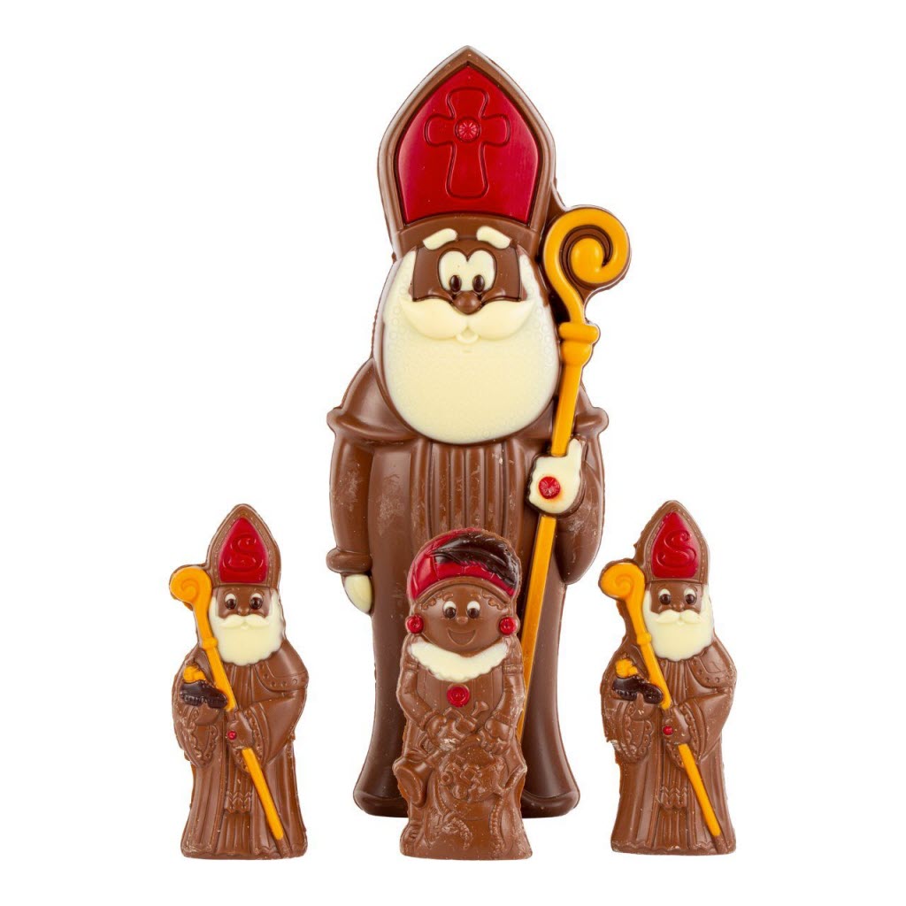 Sint en Piet chocolade figuren 
