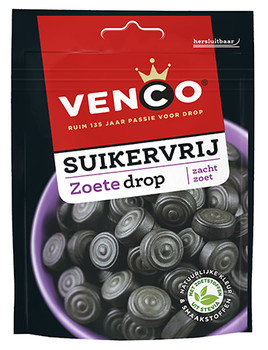 Venco zoete drop suikervrij