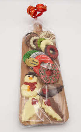 Plankje met Kerstchocolaatjes