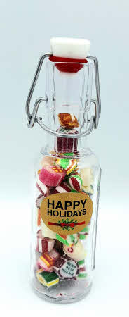 mini rock zuurtjes kerst in flesje 125g