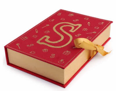 Sint boek "S" met kadootjes