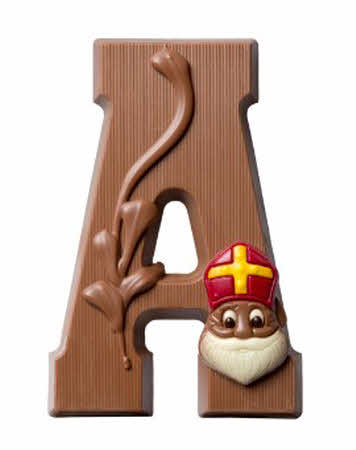 Chocolade letter gedecoreerd 225 gram