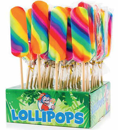 lange lolly regenboog