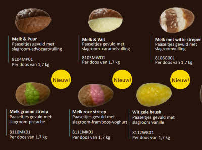 Callebaut Paaseitjes met slagroomvulling