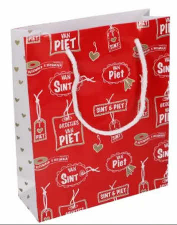 Sint tasje glossy Sint en Piet