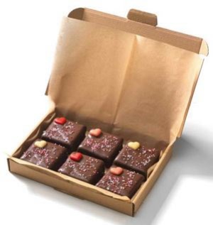 brievenbusdoosje met heerlijke brownies