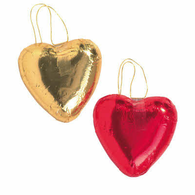 Keuze: Rood en Goud glad met hanger, 100 stuks