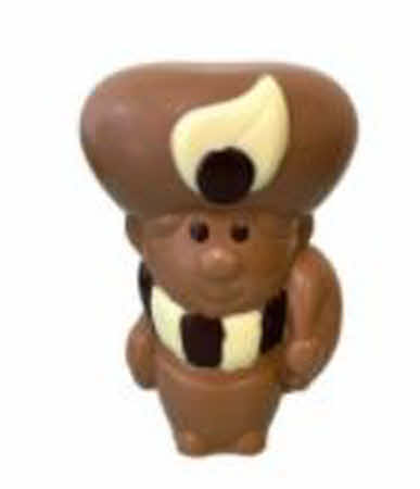 Chocolade holfiguur Piet met grote muts