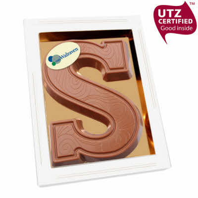 chocolade letter doublet met logo