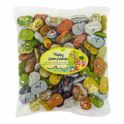 Melkchocolade paasfiguren