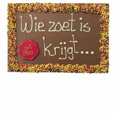 Tablet Wie zoet is krijgt lekkers...