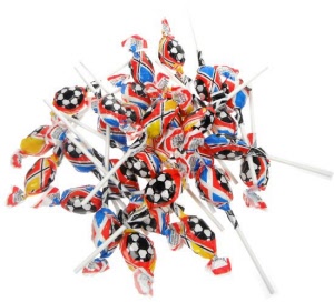 Voetbal lolly's